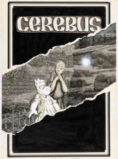 Dave Sim And Gerhard | Cerebus the Aardvark #66 Cover Original Art (Aardvark-Vanaheim, 1984) | Heritage