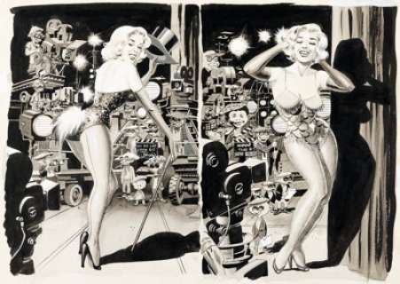 Wally Wood MAD Magazine #31 Marilyn Monroe Illustration Original Art (EC, 1957).