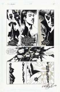 Kelley Jones and Dick Giordano Sandman #27 Story Page 14 Original Art (DC, 1991).