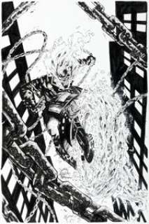 Ryan Stegman and J.P. Mayer Ghost Rider #11 (254) Variant Cover Original Art (Marvel, 2023). (Total: 2 Original Art)