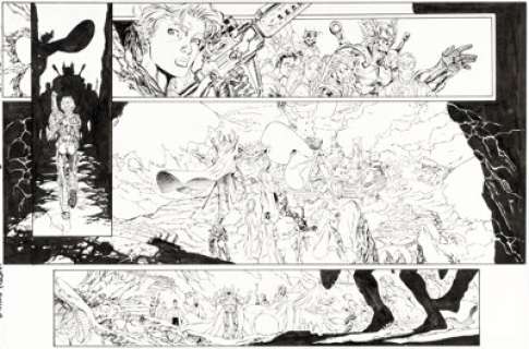 Jim Lee and Richard Bennett Divine Right #8 Story Page 12 Original Art (Image, 1999).