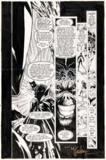 Todd McFarlane Spider-Man #14 Morbius Story Page 18 Original Art (Marvel, 1991).