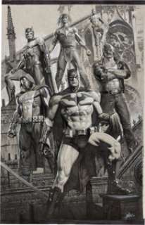 Jorge Molina Batman Incorporated #1-2 Interconnecting Variant Covers Original Art (DC, 2022). (Total: 2 Original Art)