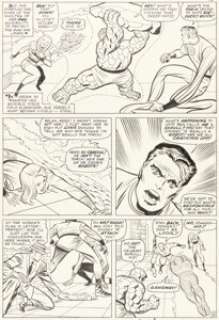 Jack Kirby and Chic Stone Fantastic Four #34 Story Page 12 Original Art (Marvel, 1965). | Heritage