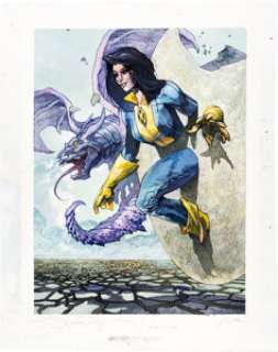 2023 Fleer Ultra Marvel Midnight Sons #49 Kitty Pryde - Original Trading Card Artwork by Simone Bianchi | Heritage