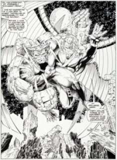 Brandon Peterson and Dan Panosian The Uncanny X-Men #297 Splash Page 1 Original Art (Marvel, 1993).