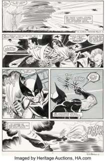 John Romita Jr., Bret Blevins, and Al Williamson The Uncanny X-Men #211 "Mutant Massacre" Story Page 11 Original Art (Marvel, 1986).