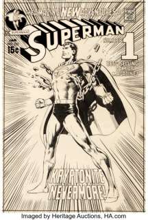 Neal Adams Superman #233 Cover Original Art (DC, 1971).