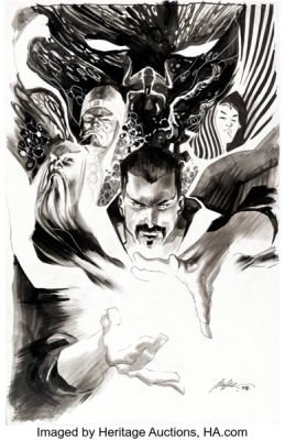 Rafael Albuquerque Doctor Strange and the Sorcerers Supreme #1 Cover Original Art (Marvel. 2016).