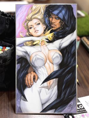 Stanley Artgerm Lau - Cloak&Dagger shikishi sketch
