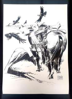 Fusco, Fernando - illustrazione originale + volume Cavalcando con Tex n. 3 | Catawiki