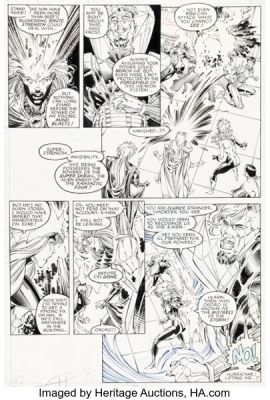 Whilce Portacio and Art Thibert The Uncanny X-Men #281 Trevor Fitzroy First Appearance Issue Story Page 17 Original Art (Marvel, 1991). | Heritage