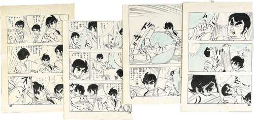 Yoshiro Sato’s Hand-Drawn Manuscript "Eat it raw" 4 sheets | Mandarake (Big Web)
