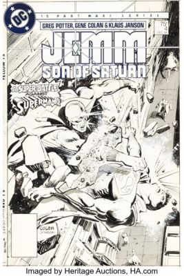 Gene Colan and Klaus Janson Jemm, Son of Saturn #4 Cover Original Art (DC, 1984).