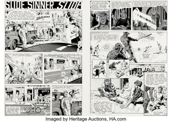 Rand Holmes Death Rattle #17 Complete 20-Page Story Original Art (Kitchen Sink Press, 1988). (Total: 10 Original Art) | Heritage