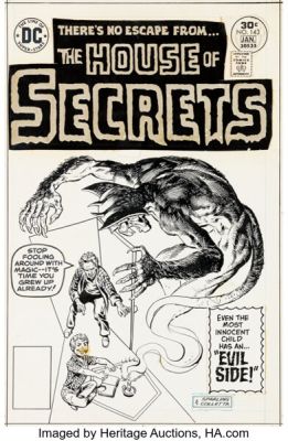 Jack Sparling and Vince Colletta House of Secrets #143 Cover Original Art (DC, 1976).