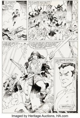 Mike Mignola and P. Craig Russell Marvel Fanfare #43 Sub-Mariner Story Page 6 Original Art (Marvel, 1989). | Heritage