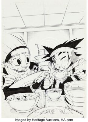 Mitsuhisa Tamura Pokemon RéBURST - The Strongman Tournament #59 Vol. 6 Inside Chapter Cover 51 Original Art (Shogakukan, 2012). | Heritage