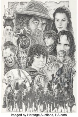 Oscar Calibos - The Lord of the Rings: The Fellowship of the Ring Illustration Original Art (2025). | Heritage