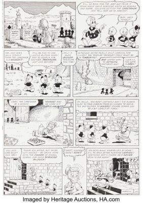 Don Rosa A Letter From Home - The Old Castle’s Other Secret Story Page 5 Original Art (Anders And & Co., 2004). | Heritage