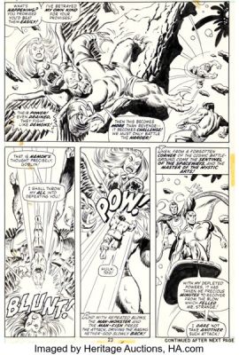 Sal Buscema and Jim Mooney The Defenders #3 Story Page 23 Original Art (Marvel, 1972). | Heritage