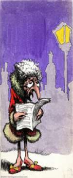 Robert Crumb - Original Greeting Card Illustration (undated, 1960s). A funky, hand-made Christmas card, drawn - | Heritage