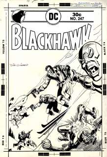 Dick Giordano - Blackhawk #247 Cover (Sold Live on ‘Dueling Dealers of Comic Art‘ Episode #60 Podcast on 3-12-2022 Watch It Here!