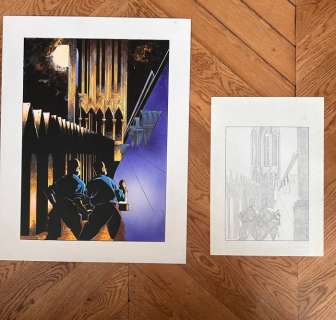 Somon, Pascal | Somon, Pascal - Dessin original couleur + crayonné original - Raoul Reporter - (1984/2019) | Catawiki