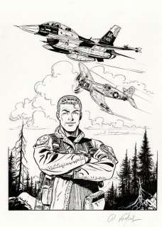 Formosa, Gil | Formosa, Gil - Dessin original - Ex-libris - Buck Danny T58 - F-16 & F4U - (2021) | Catawiki