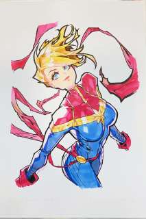 Rose Besch - Marvel Anime 2022: Captain Marvel | ComicSketchArt