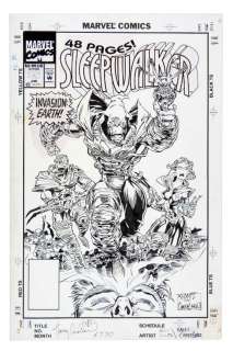 "SLEEPWALKER" #25 COMIC BOOK COVER ORIGINAL ART. | Hake’s