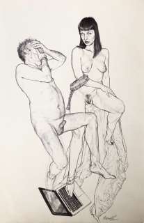 Riccardo Mannelli | Riccardo Mannelli - Illustrazione originale pubblicata su “Satira Madre” - Page volante - Exemplaire unique | Catawiki