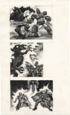 Masami Watanabe Hand-Drawn Illustration "Dengeki Sentai Changeman" | Mandarake (Big Web)