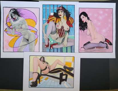 Clint, Ippocrate, MX, Spartaca - 4x original illustrations - (2015) | Catawiki