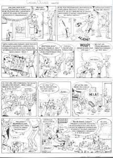 Devos | Génial Olivier, planche-gag n°20 Ã  l’encre de… | Millon