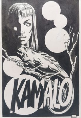 Splash Page originale Magnus per Satanik #116 pag.1 “Kamalo” | Venere Comic Art