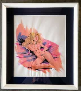 Dany - 1 Original colour drawing - Ça vous intéresse ? - Masturbation | Catawiki