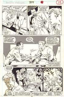 Jeff Johnson, Randy Emberlin | Amazing Spider-Man #377 P.12 - Stone & Cardiac - 1993 Signed | Anthony’s Comic Book Art