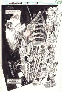Gene Colan - Clive Barker‘s the Harrowers #3 P.19 /20 - Chrysler Building Nyc Splash - 1994