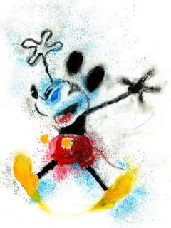 Tony Fernandez - Mickey Mouse Inspired By Joan Miro’s "Danse Barbare" (1963) - Original Painting - 48 x 32 cm | Catawiki