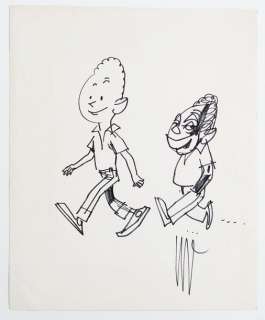 Jijé | Blondin et Cirage Illustration au feutre fin | Septimus