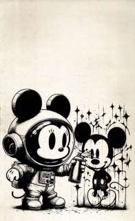 AE (XX) - “Minnie portraits Mickey”, (2023) - Signed, numbered & CoA | Catawiki