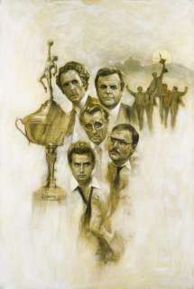 A David J. NegrÃ³n original artwork for That Championship Season one-sheet poster | Bonhams