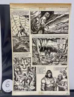 John BUSCEMA. « Savage Sword of Conan ». Encre de Chine et lavis pour… | misc / divers
