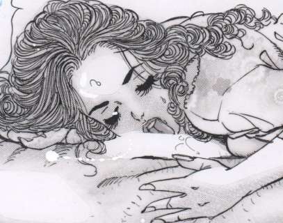 Chiyoji Tomo - 1 Original drawing - Miss 130, - Beautiful original page by Chiyoji Tomo - Bakunyu Wife, Nasty Incident | Catawiki