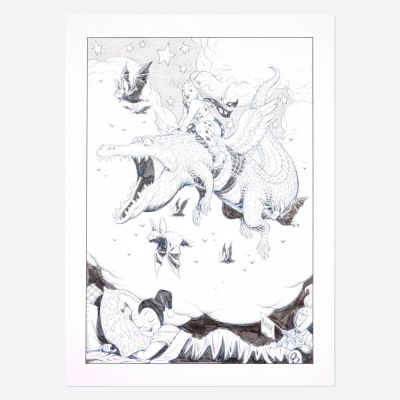 Lot 130 - Shawn McManus, Harley Quinn Original Art Illustration (2023) | Landry Pop Auctions