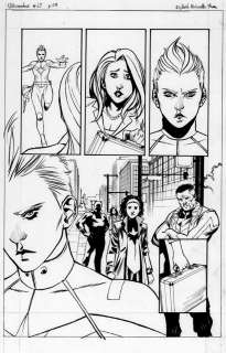 Djibril Morrisette-Phan, Kenneth Rocafort - Ultimates #10 P 4 Semi-Splash (Ms Marvel, Black Panther) 2016