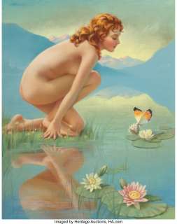 Mabel Rollins Harris (American, 20th Century) Reflection Pastel on board 32 x 25 inches (81.3 x 63.5 cm) (sight) Sig... | Heritage