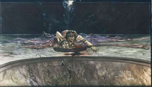 Sorel, Guillaume - 1 Original colour drawing - Salomé - Art Book - 2003 | Catawiki