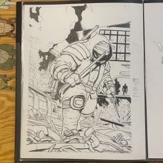 Ben Bishop | NECA - LAST RONIN (RED) - ROGUE DERELICT - ACTION FIGURE PACKAGING - (ORIGINAL ART) | Ben Bishop